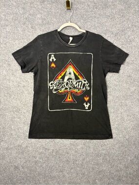 Aerosmith Ace of Spades Rock Band Graphic Tee Medium
